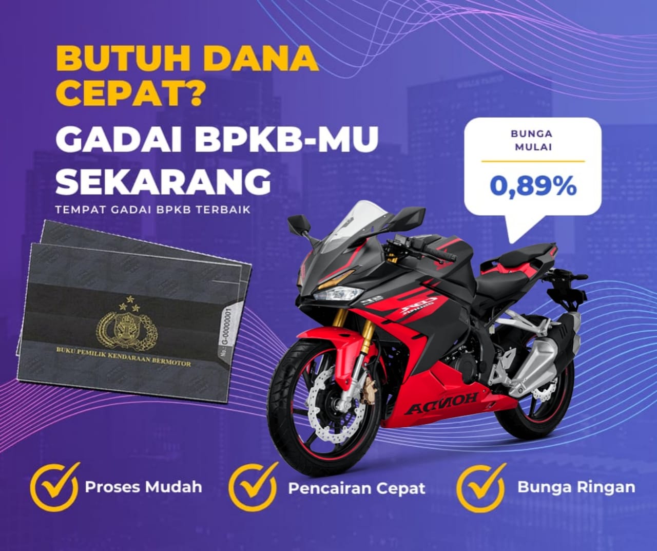 Pinjaman Dana Jaminan Bpkb Motor Honda Cbr 250 RR Dapat Pinjaman Berapa? Seperti Ini Simulasinya